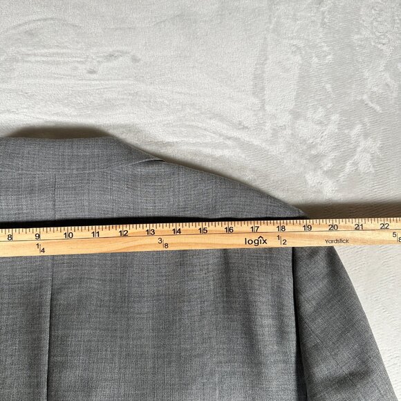 J. Crew Blazer Men Size 42L Gray 100% Wool Voyager Thompson Two Button B8632 EUC - Picture 5 of 11